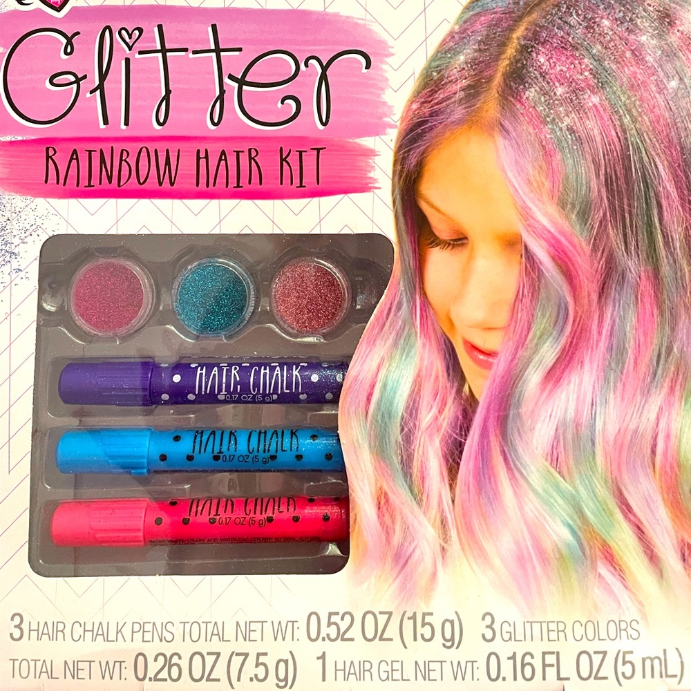 🌈Glitter Rainbow Hair Kit 🌈